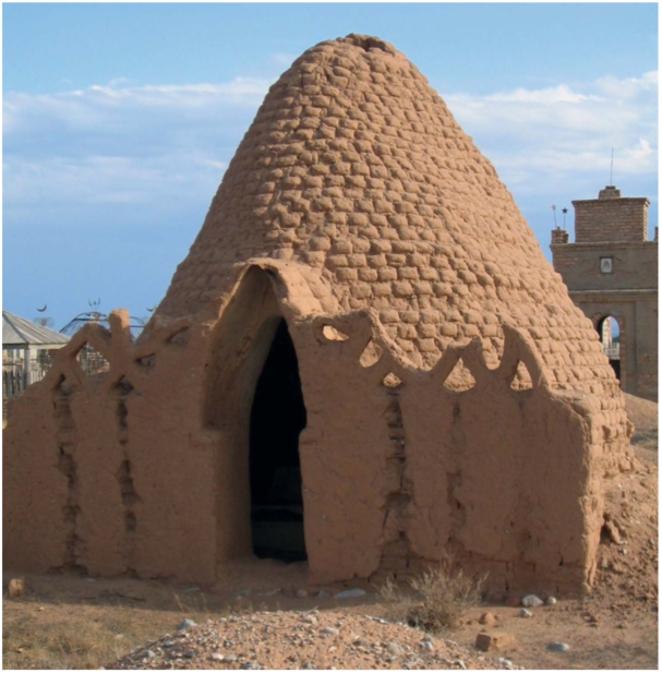 Mud-brick construction in Kyrgyzstan. Source: Fodde (2009)