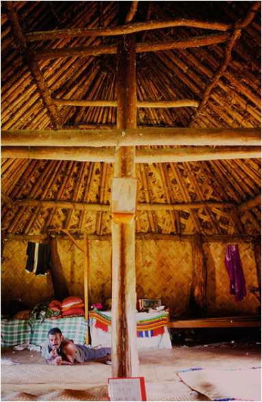 Interior structure of a traditional house in Fiji. Source: Zamolyi (2015)