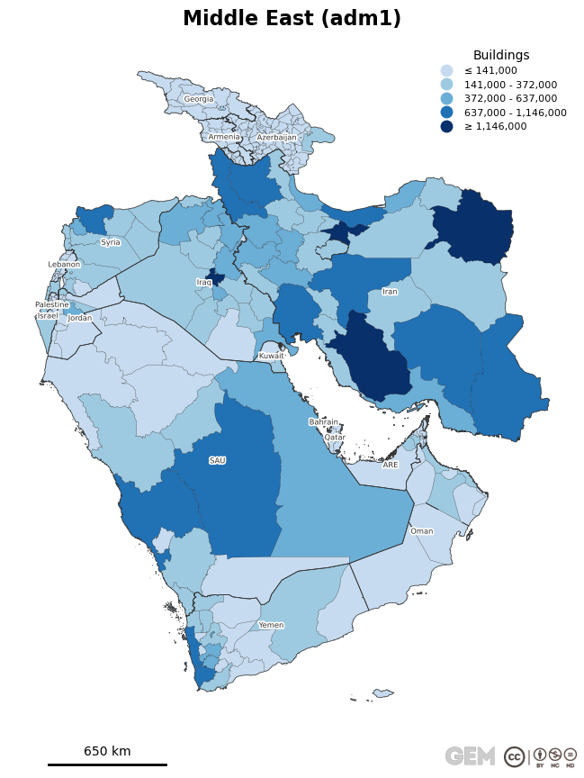 Spatially distributed building exposure