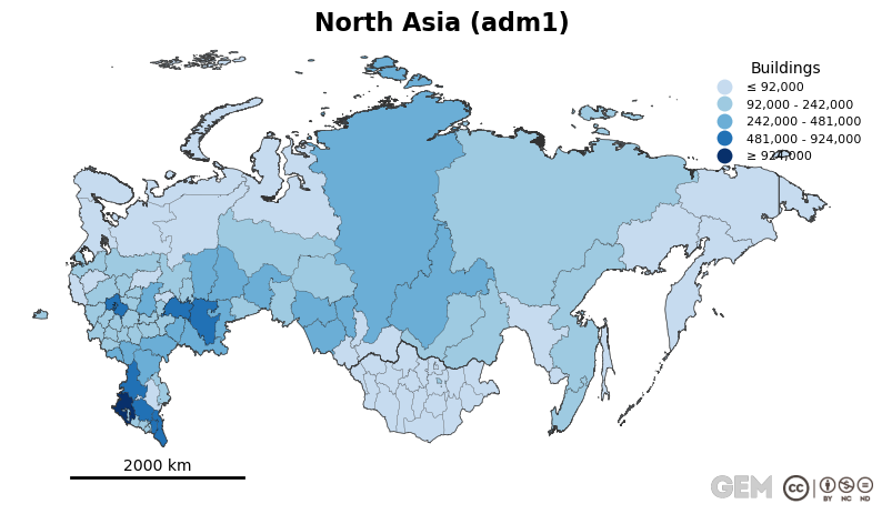 Spatially distributed building exposure
