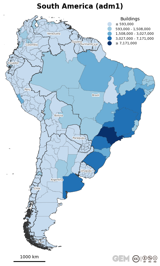 Spatially distributed building exposure