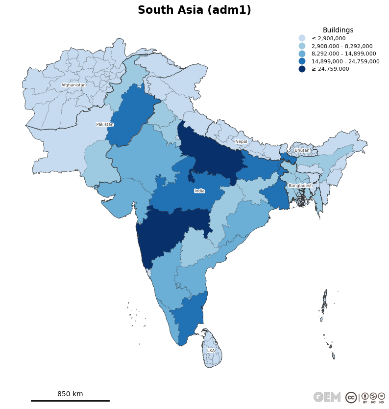 Spatially distributed building exposure