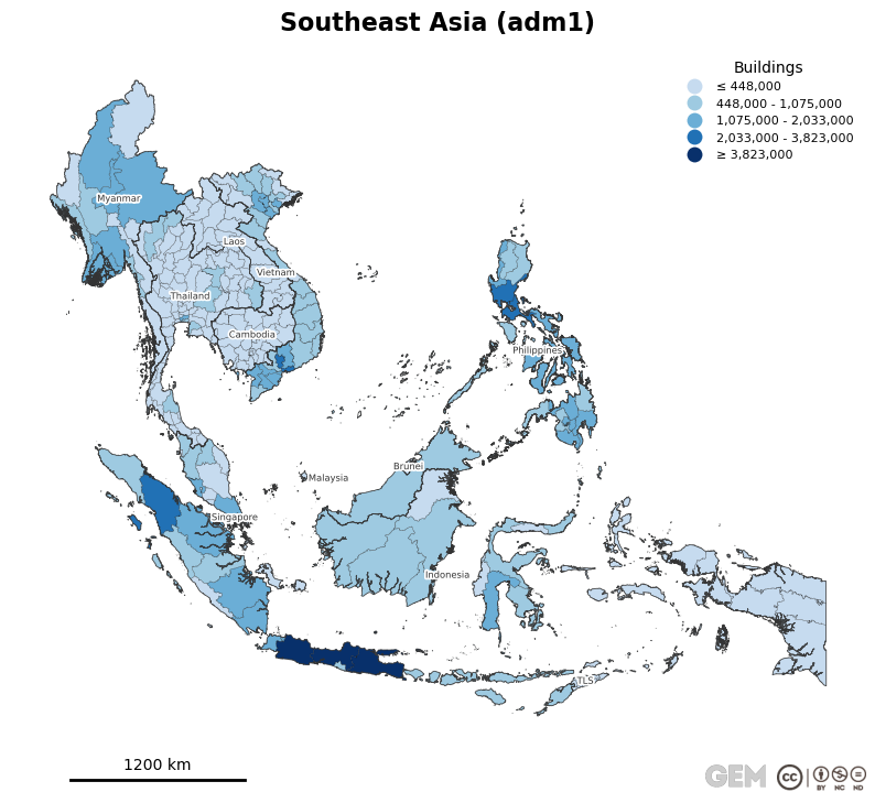 Spatially distributed building exposure