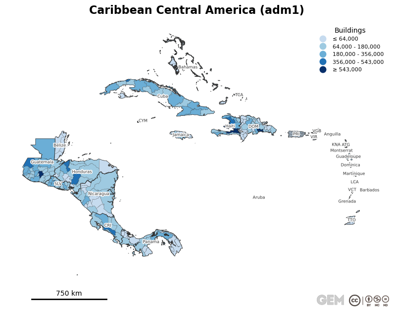Spatially distributed building exposure