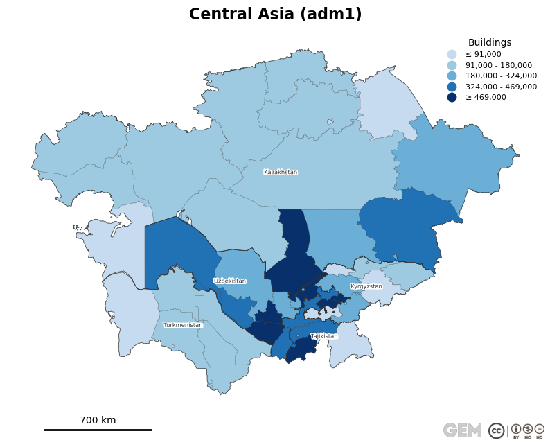 Spatially distributed building exposure