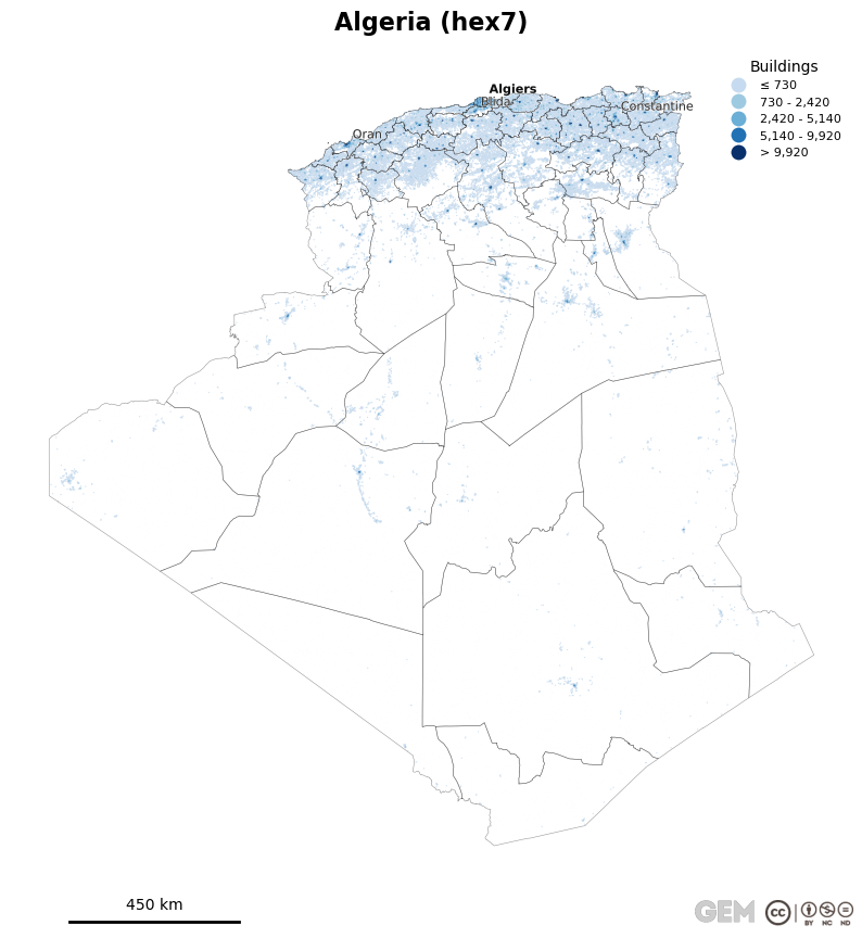 Spatially distributed building exposure