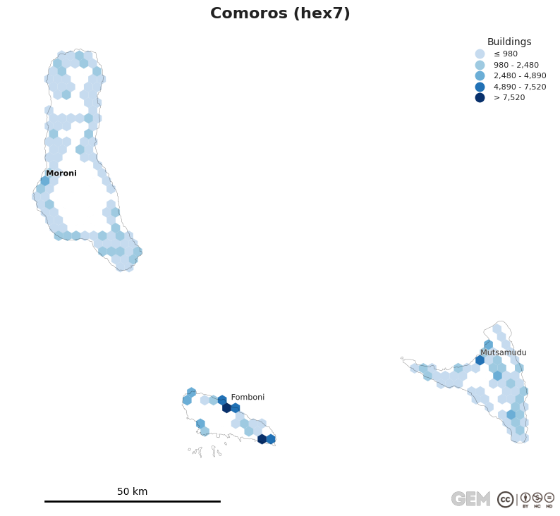 Spatially distributed building exposure