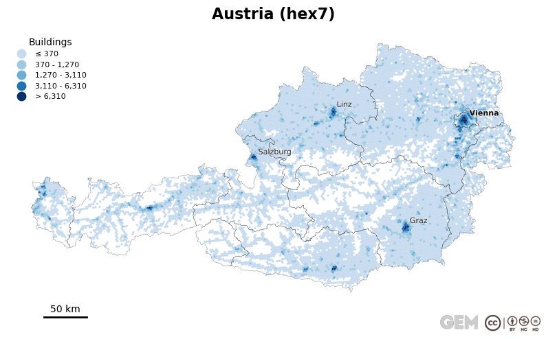 Spatially distributed building exposure