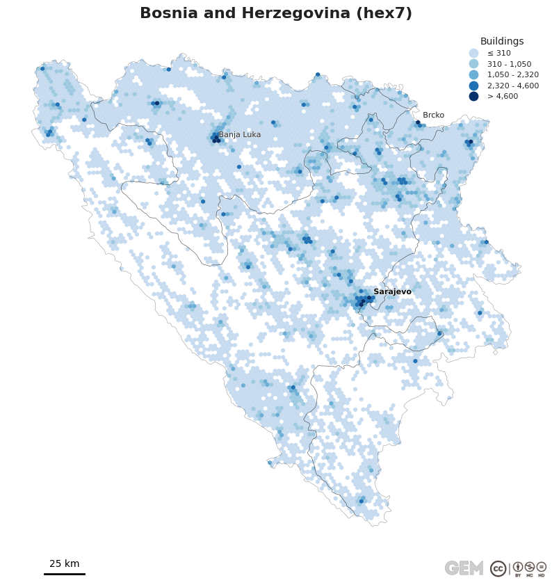 Spatially distributed building exposure