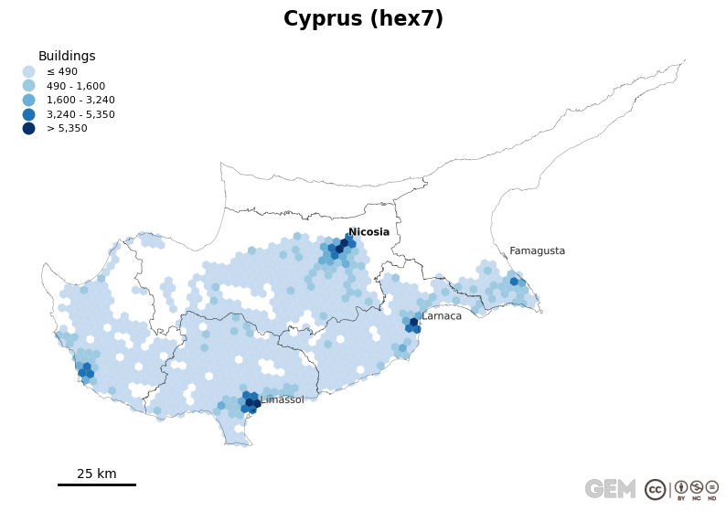 Spatially distributed building exposure