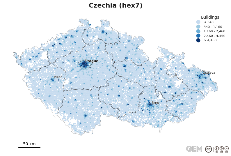 Spatially distributed building exposure