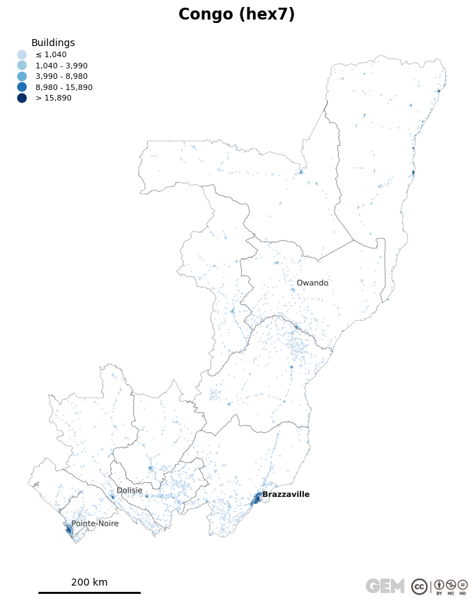 Spatially distributed building exposure