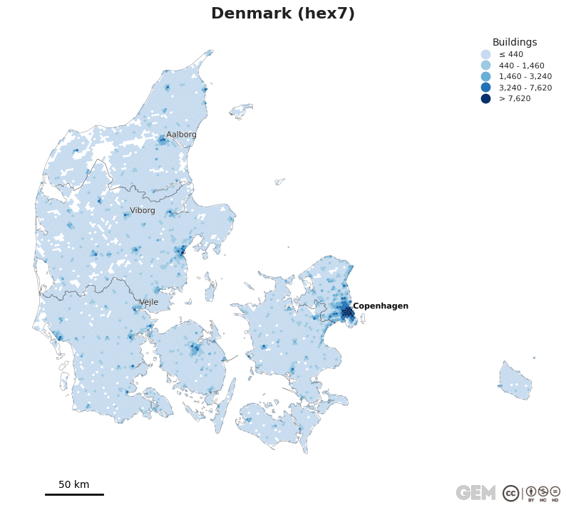 Spatially distributed building exposure