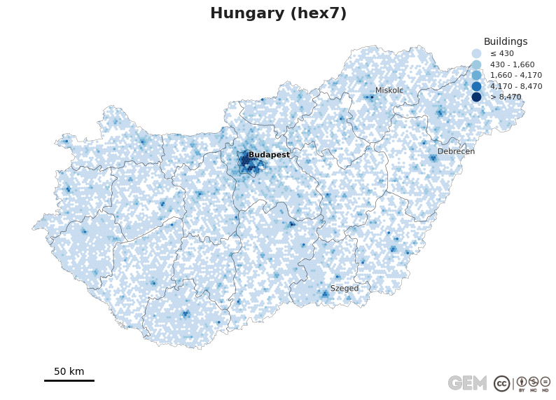 Spatially distributed building exposure