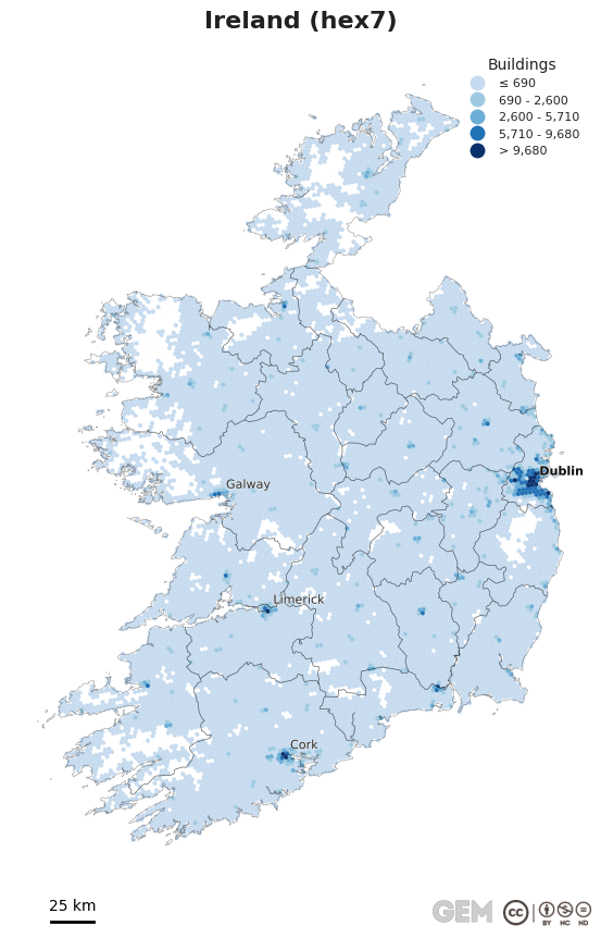 Spatially distributed building exposure