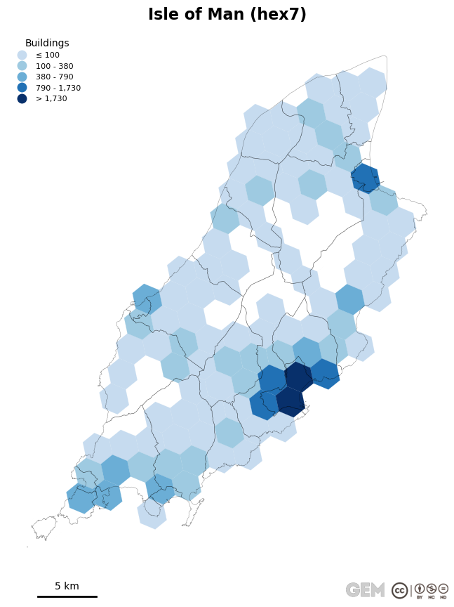 Spatially distributed building exposure