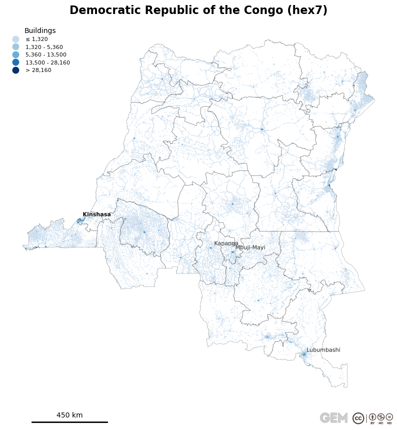 Spatially distributed building exposure