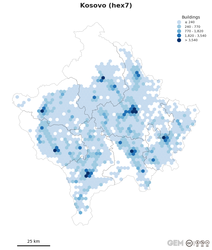 Spatially distributed building exposure