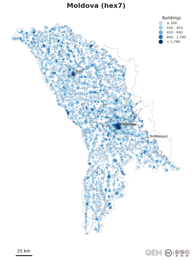 Spatially distributed building exposure