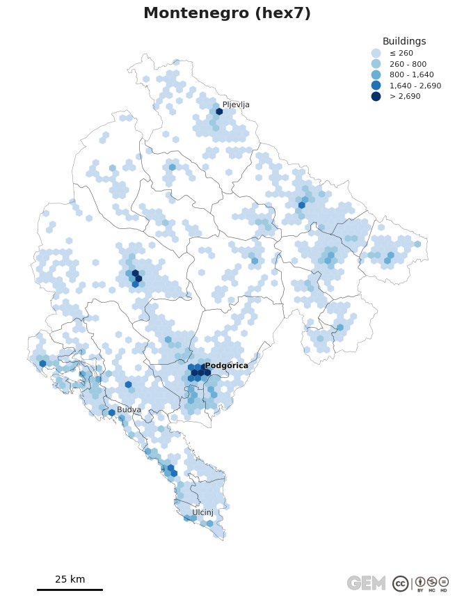 Spatially distributed building exposure