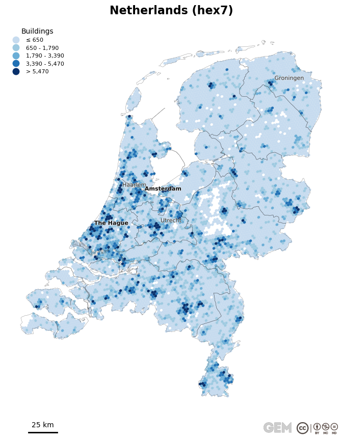 Spatially distributed building exposure