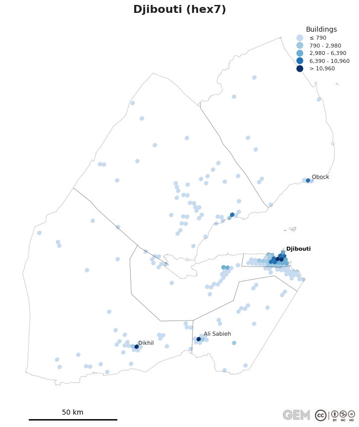 Spatially distributed building exposure