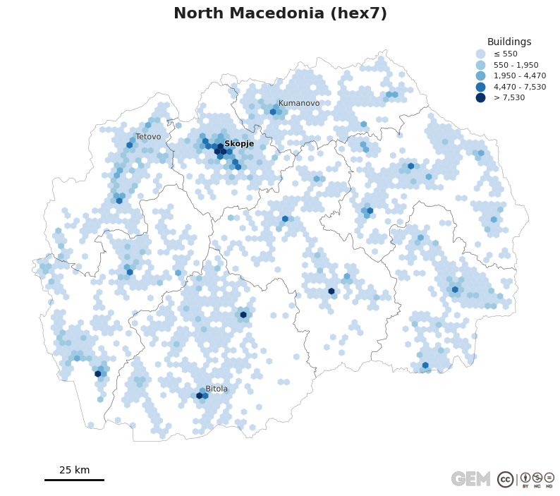 Spatially distributed building exposure