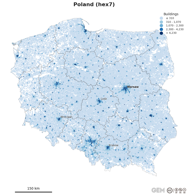 Spatially distributed building exposure