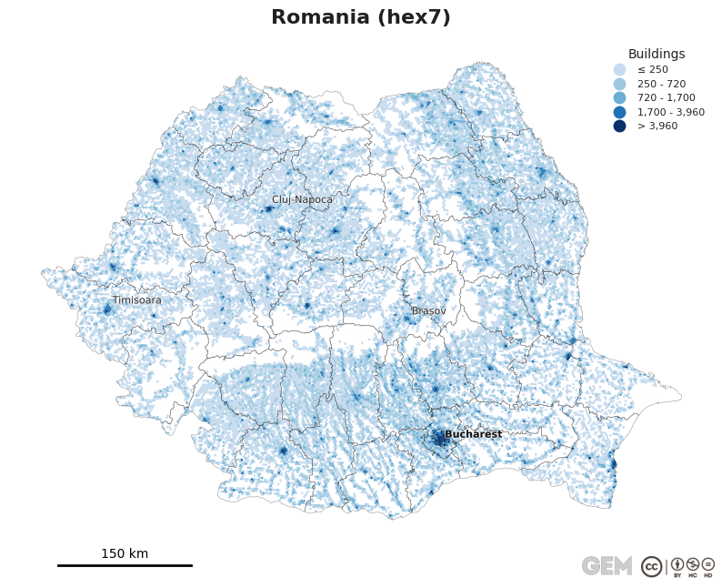 Spatially distributed building exposure