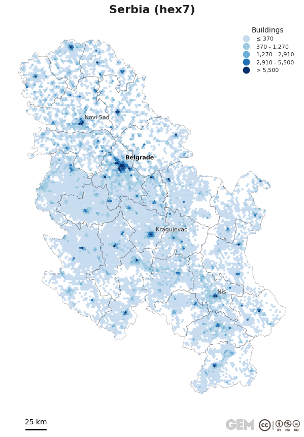 Spatially distributed building exposure