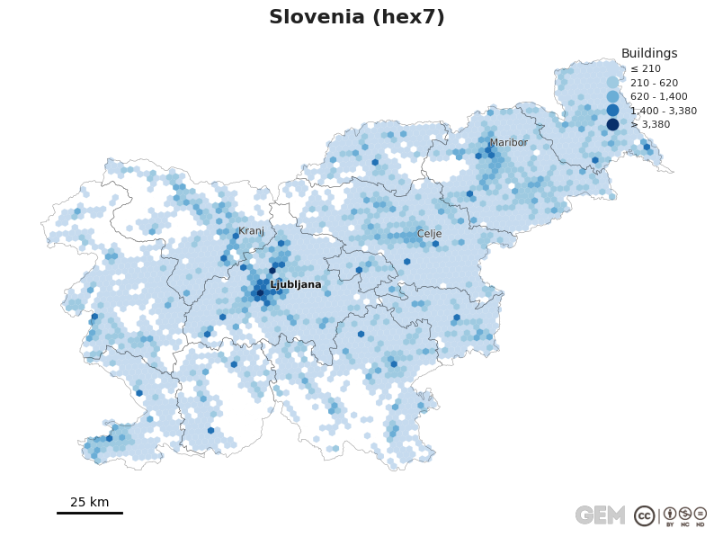 Spatially distributed building exposure