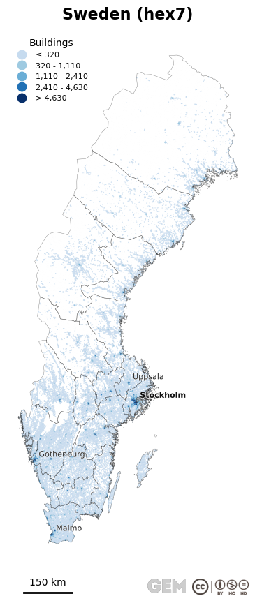 Spatially distributed building exposure