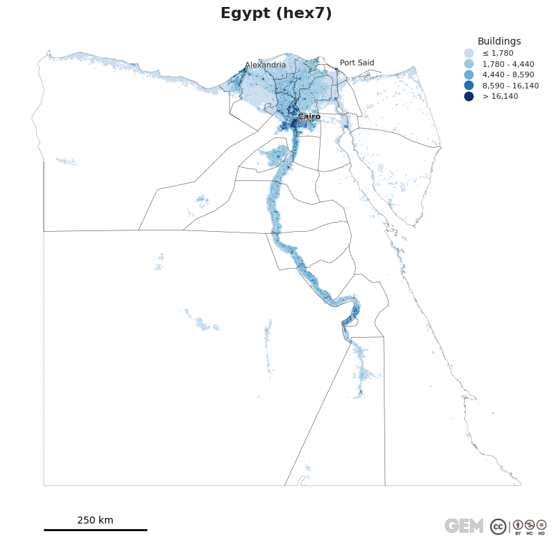 Spatially distributed building exposure