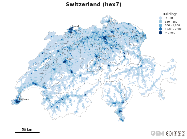 Spatially distributed building exposure