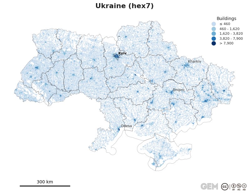 Spatially distributed building exposure
