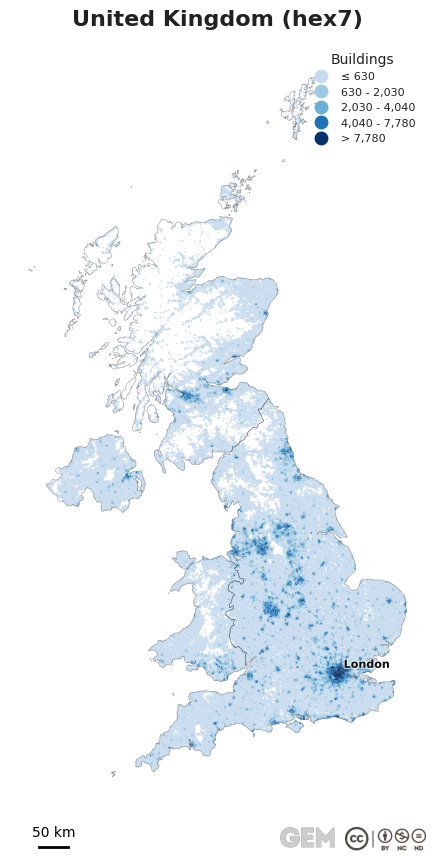 Spatially distributed building exposure