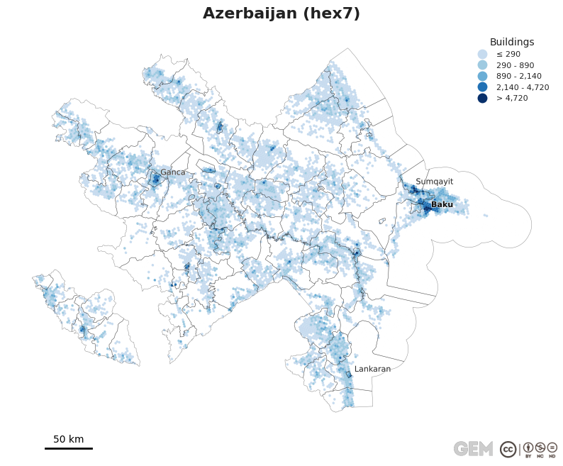 Spatially distributed building exposure