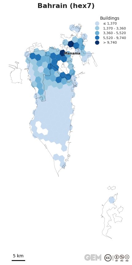 Spatially distributed building exposure