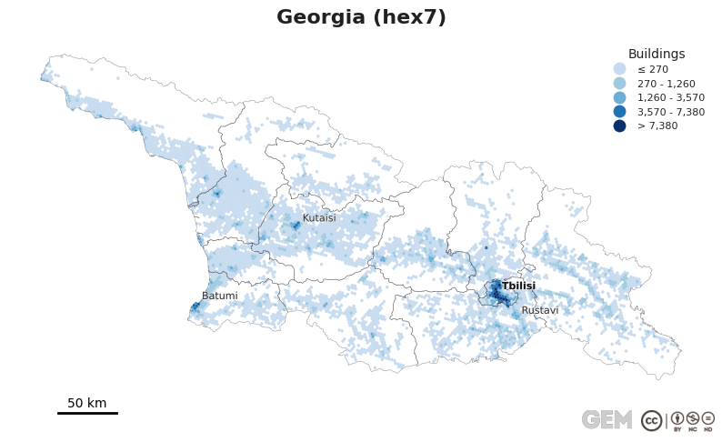 Spatially distributed building exposure