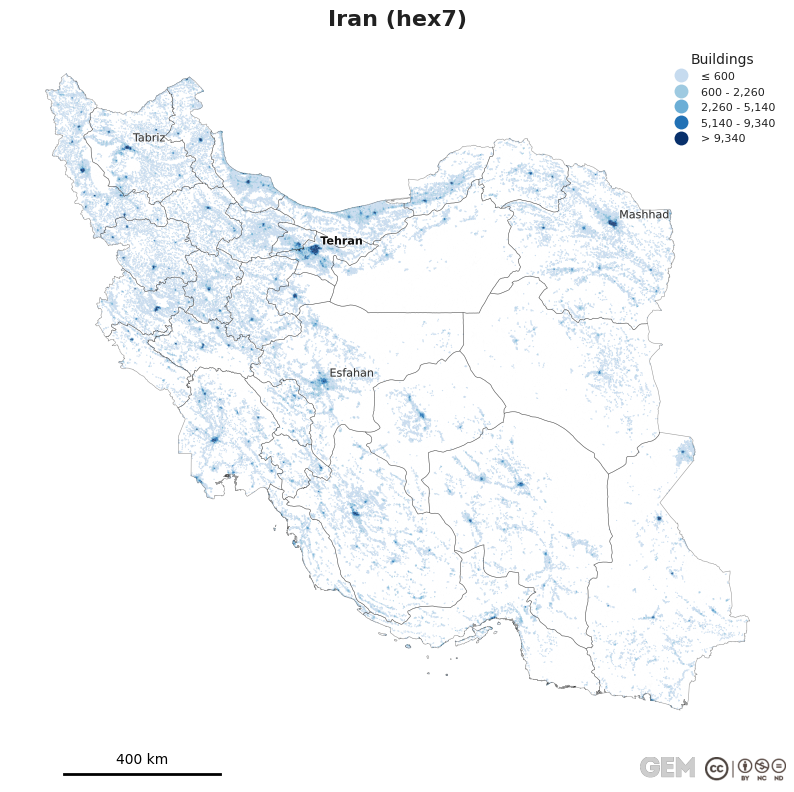 Spatially distributed building exposure