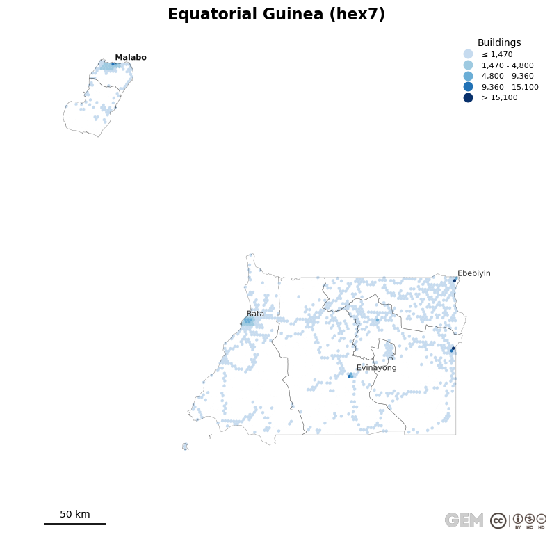 Spatially distributed building exposure
