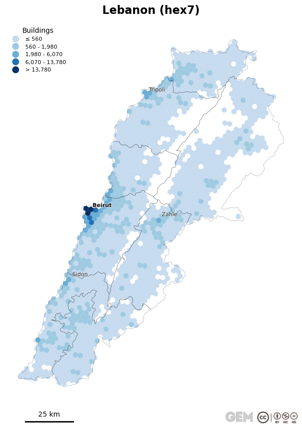 Spatially distributed building exposure