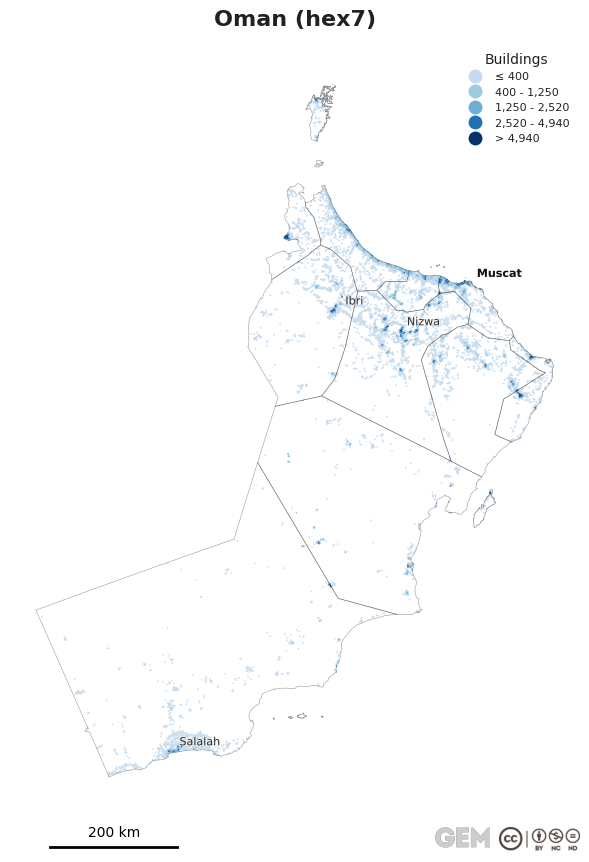 Spatially distributed building exposure