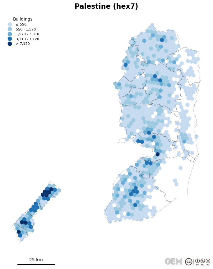 Spatially distributed building exposure