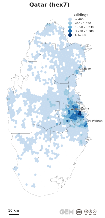 Spatially distributed building exposure