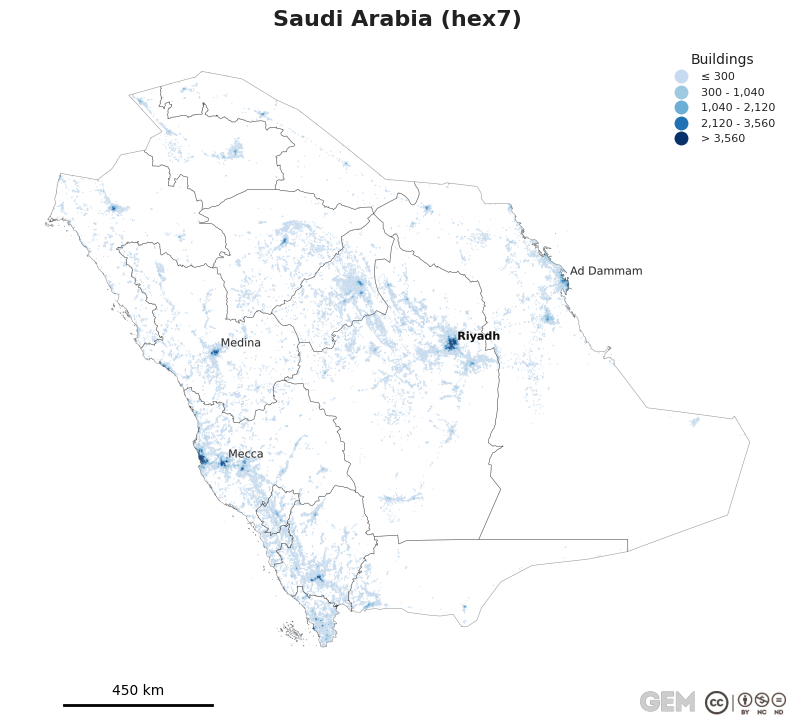 Spatially distributed building exposure
