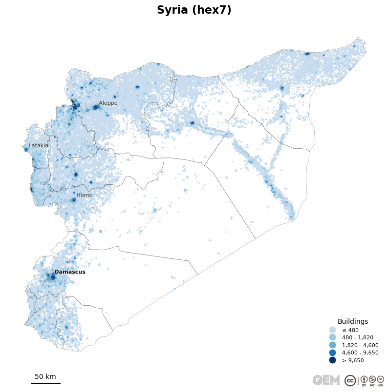 Spatially distributed building exposure