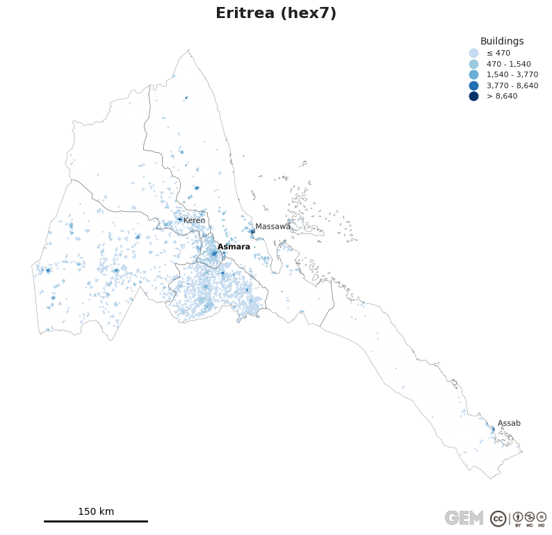 Spatially distributed building exposure