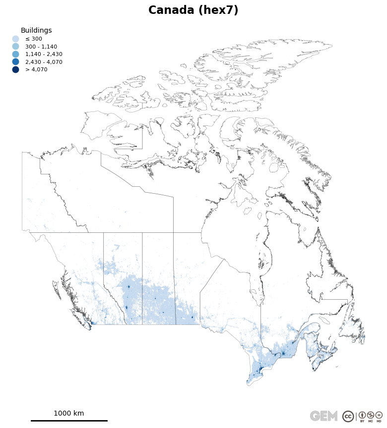 Spatially distributed building exposure
