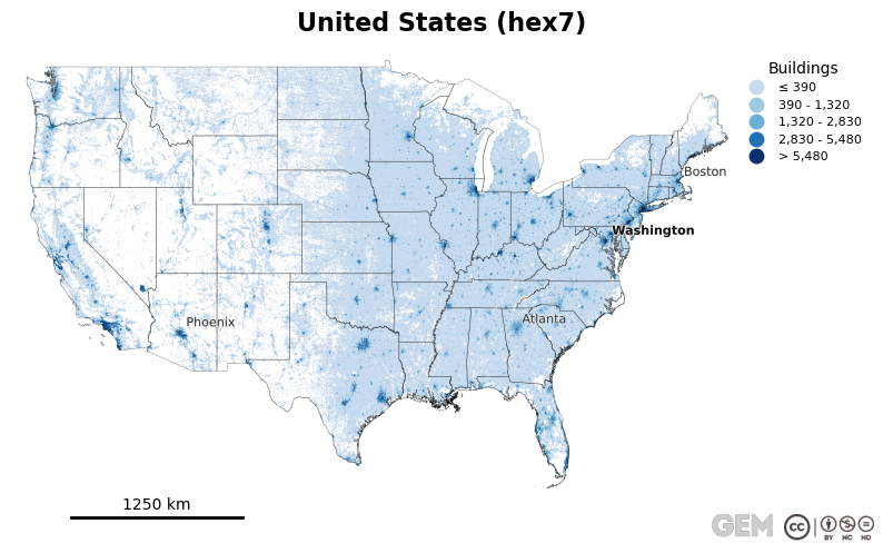 Spatially distributed building exposure